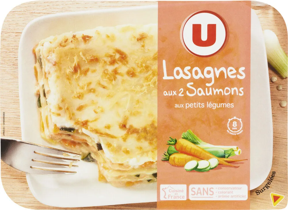 Lasagnes aux 2 saumons et aux petits légumes