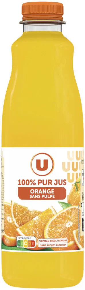 Pur jus d'orange sans pulpe pet 1,5L