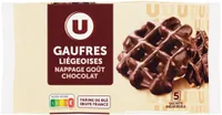 Gaufres liégeoises nappage goût chocolat 320g