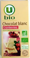 Chocolat blanc cranberries