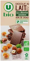 Tablette de chocolat au lait et noisettes caramélisées 100g