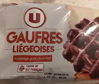 Gaufres liégeoises nappage goût chocolat