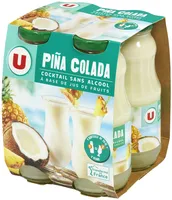 Cocktail sans alcool à base de jus de fruits Piña colada
