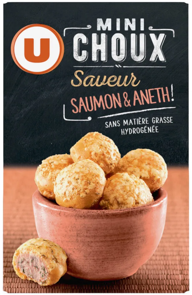 Mini choux saveur saumon et aneth
