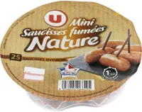 Mini saucisses fumées nature supérieures cuites