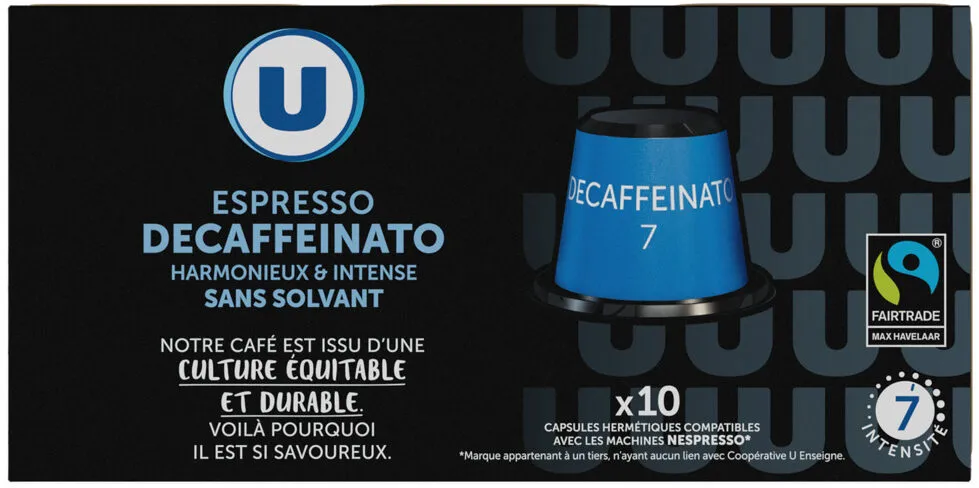 Café espresso decaffeinato