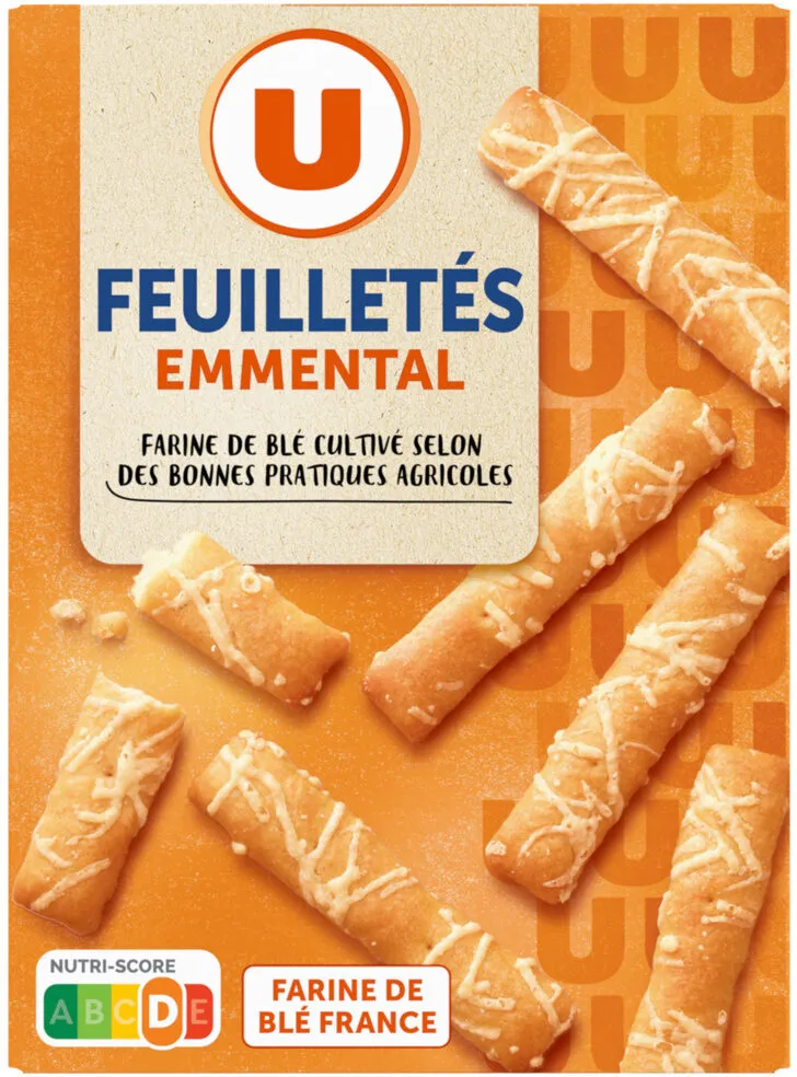 Crackers feuilletés emmental paquet de 85g