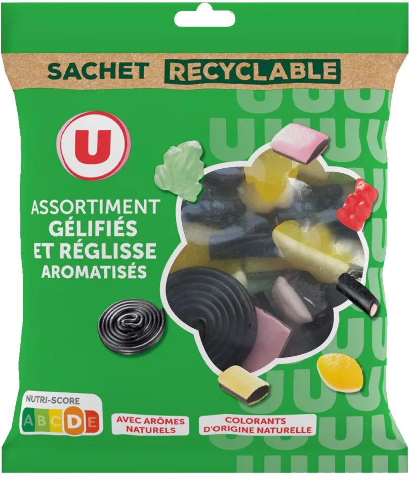 Bonbons Assortiment gélifiés au réglisses sachet de 250g