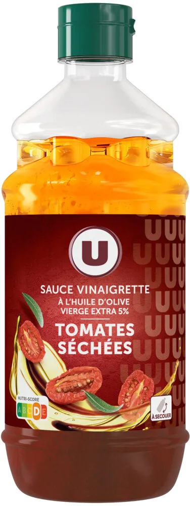 Sauce vinaigrette à l'huile d'olive vierge extra 5%, tomates séchées