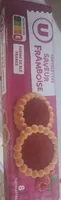 Tartelettes rondes saveur framboise, x8, 150g