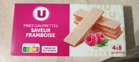Fines gaufrettes saveur framboise, 160g
