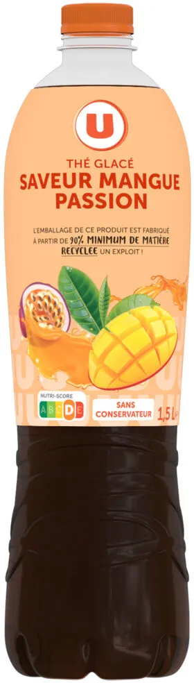 Boisson au thé Saveur Mangue Passion - Bouteille 1,5l