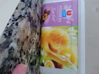 Sorbet passion avec morceaux de pêche