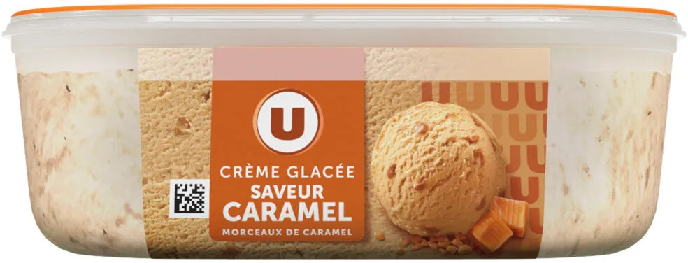 Bac crème glacée caramel - 500g