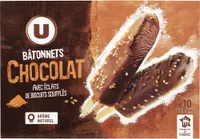 Bâtonnets glacés chocolat x10 370g