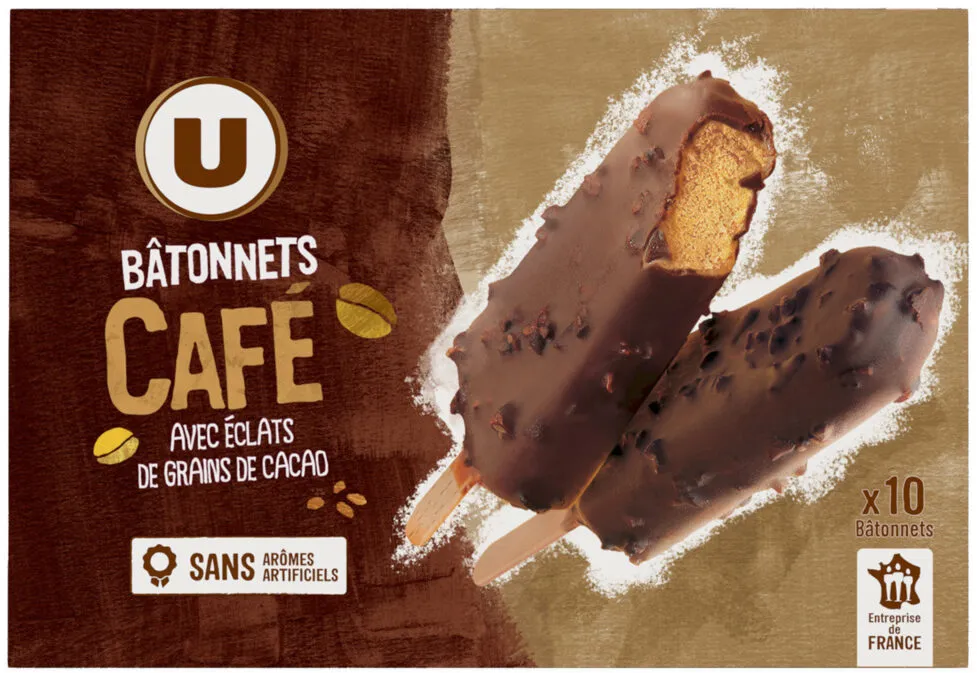 Bâtonnets glacés café