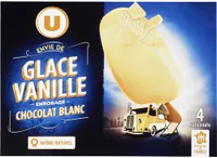 Bâtonnets glacés envie chocolat blanc - X4 258g