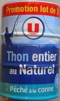 Thon entier, au naturel, pêché à la canne Promo lot de 3