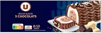 Bûche glacée aux 3 chocolats, 507g - 6/8 parts