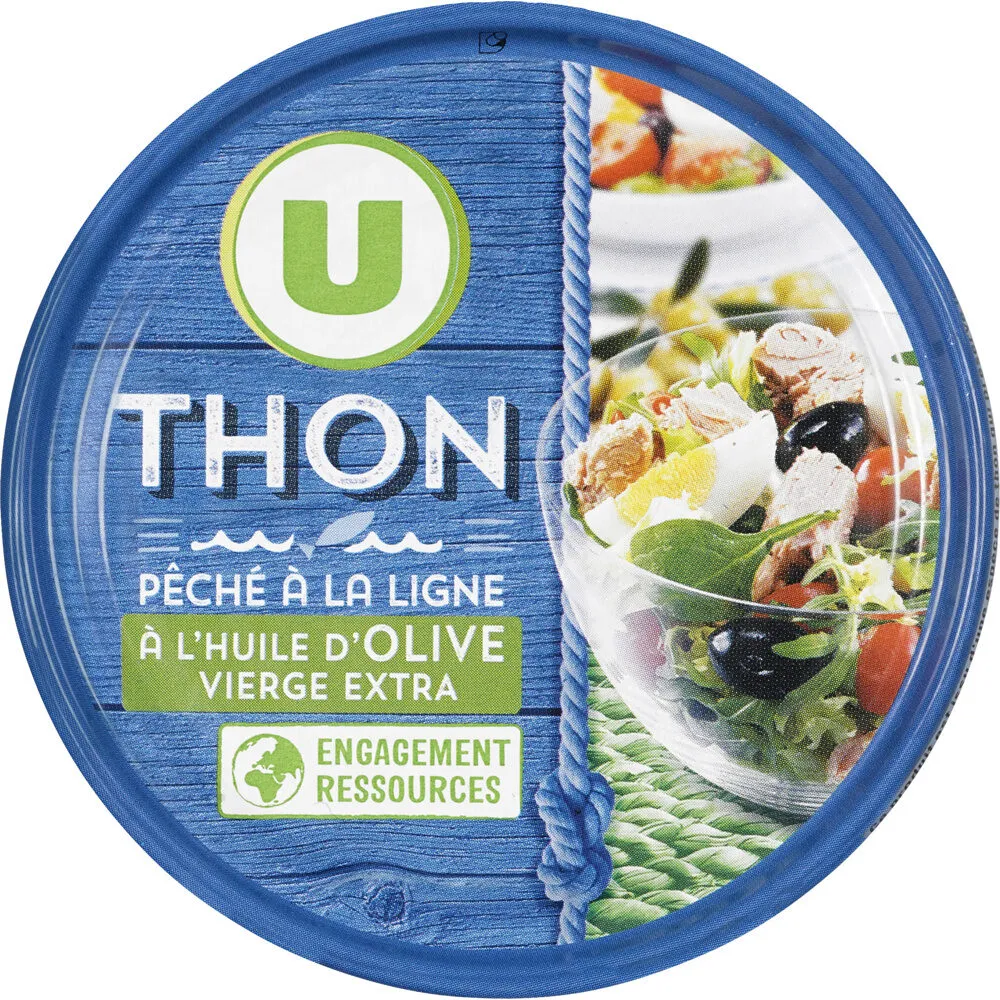 Thon entier à l'huile d'olive pêche ligne boîte 1/5, 160g
