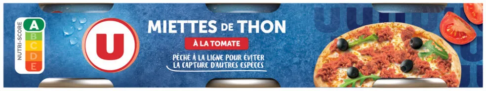 Miettes de thon tomate pêché canne 3 boîtes - 240g