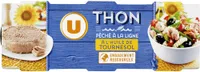 Thon entier à l'huile de tournesol pêché canne 3 boîtes soit 240g