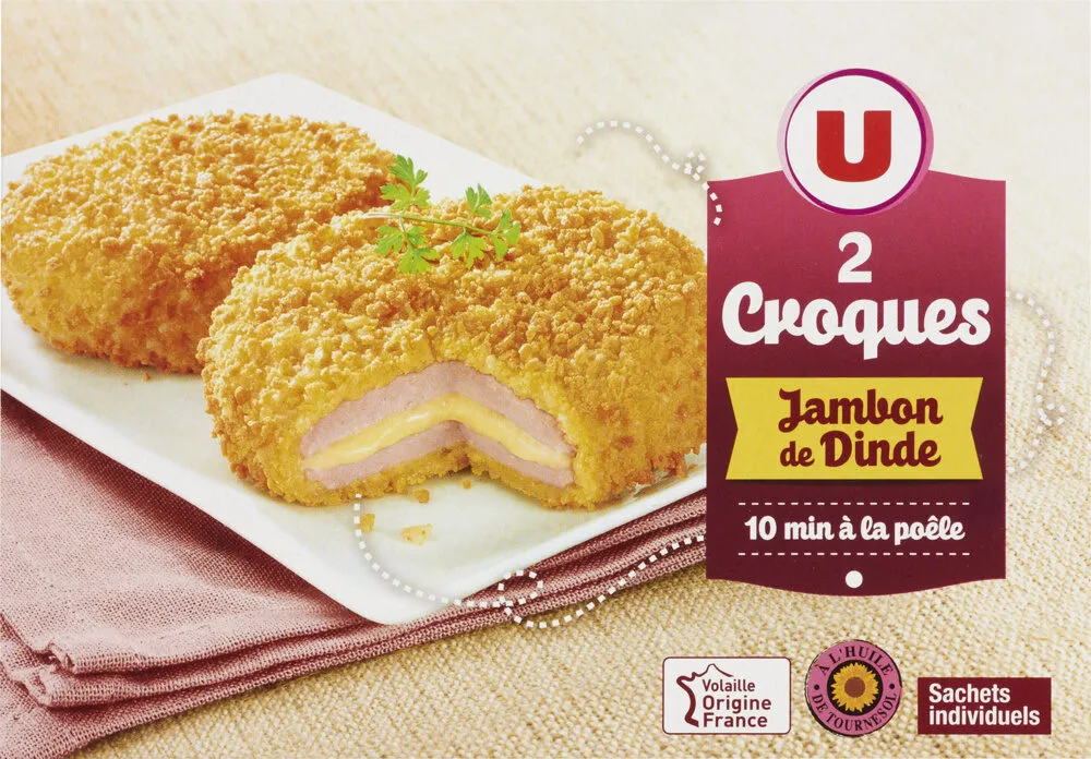 Croque jambon de dinde