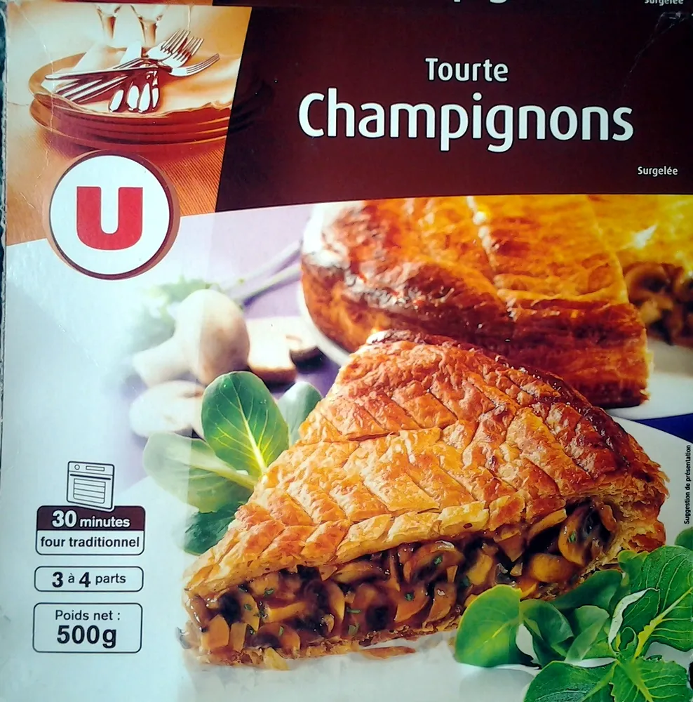 Tourte Champignons - surgelée 500 g