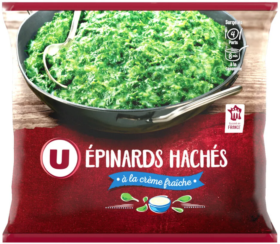 Epinards hâchés à la crème fraîche 1kg