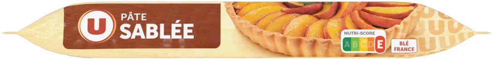 Pâte à tarte sablée ronde prête à dérouler