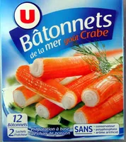 Bâtonnets de la mer goût Crabe (12 bâtonnets)