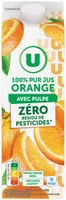 Pur jus d'oranges pressées avec pulpe