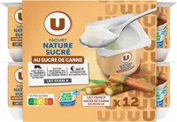Yaourts nature sucrés 12x125g