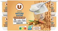 Yaourts nature sucrés 16x125g