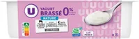 Yaourts brassés nature 0% de matière grasse 8x125g