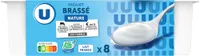 Yaourts brassés nature 8x125g