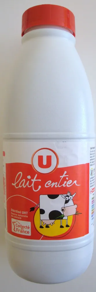 Lait entier stérilisé UHT