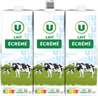 Lait UHT écrémé - 6 briques de 1L
