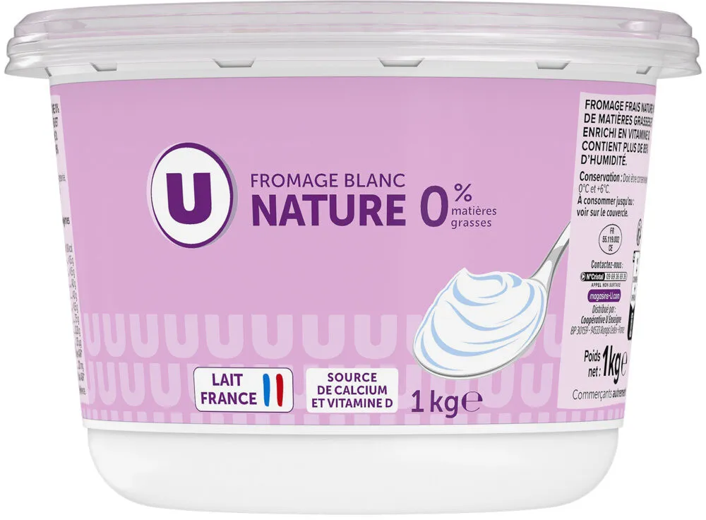 Fromage blanc nature 0%MG - 1kg