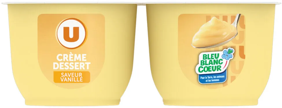 Crème dessert saveur vanille 4x125g