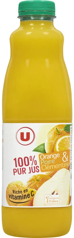 Pur jus orange et Fruits poire clémentine
