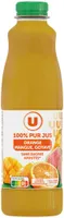 Pur jus orange et fruits mangue goyave bouteille de 1l