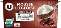 Mousse liégeoise au chocolat 4x80g