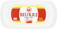 Beurre extra fin doux 82%mg, barquette 250g