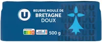 Beurre moulé de Bretagne doux 82%MG, plaquette de 500g