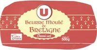 Beurre moulé demi-sel 80%MG, plaquette de 500g