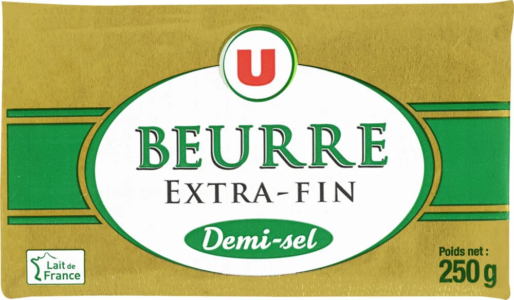 Beurre extra fin demi-sel 80% de MG