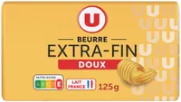 Beurre doux plaquette de 125g