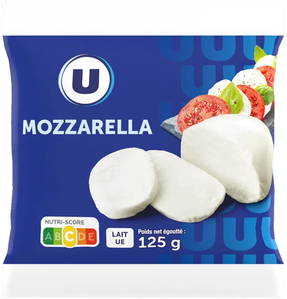 Mozzarella au lait pasteurisé 18%mg