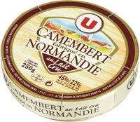 Camembert au lait cru fabriqué en Normandie 22% de MG